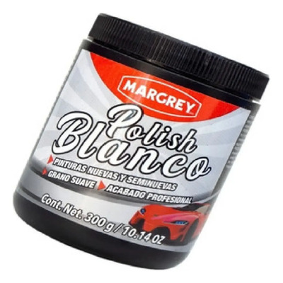 Cera Crema Margrey Automotriz Pulimento Color Blanco De 300ml 300g | MercadoLibre