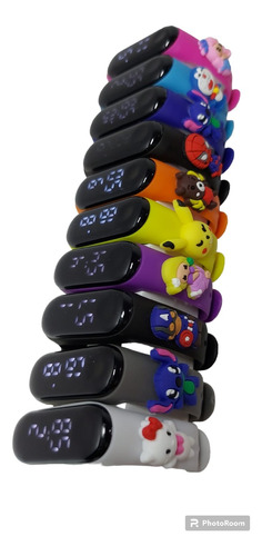 Reloj Digital Led Colores Niños Niñas Mayoreo 400pz