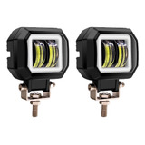 Par Faros Auxiliares Moto Exploradoras Ojos De Ángel 6d 20w