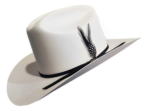 Sombrero Vaquero 5000x Tombstone Johnson Listón Pluma Negra 