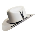 Sombrero Vaquero 5000x Tombstone Johnson Listón Pluma Negra 