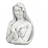 Diseño Toscano Estatua De Busto De La Virgen María Bendecida