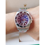 Reloj Rolex Sea Dweller Deepsea D Azul Máquina Gravada 3235 