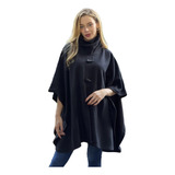 Capa Poncho Polar Mujer Cuello Alto Colores Abrigo