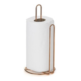 Suporte Rolo Porta Papel Toalha Rose Gold Para Cozinha