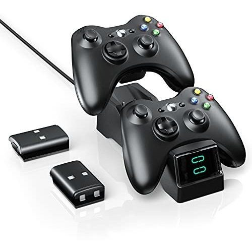 Estación Cargadora Boffo Para Control De Xbox 360 -negro