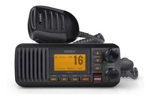 Equipo Fijo Radio Vhf Uniden Um385 C Señal De Socorro Automa