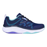 Tenis Training Skechers Sport Dlux Fitness - Azul