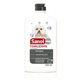 Shampoo Tonalizante De Pelos Claros 500ml Sanol Dog