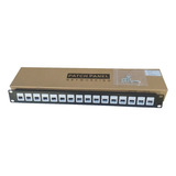 Frente Patch Panel Patchera 16 Bocas Para Cat5 Cat6 1u Rack