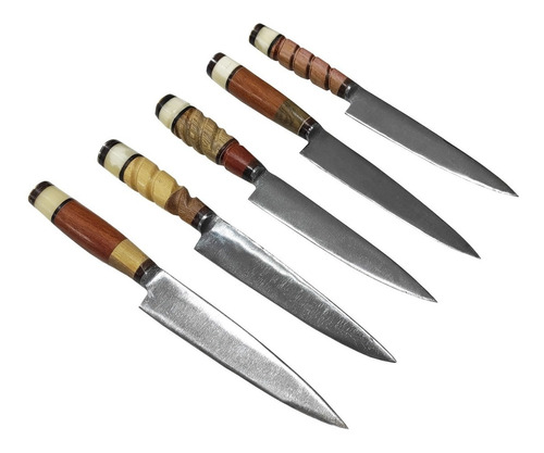 Cuchillo Artesanal De Tandil 25cm Kit X5 Cuchillos Criollo