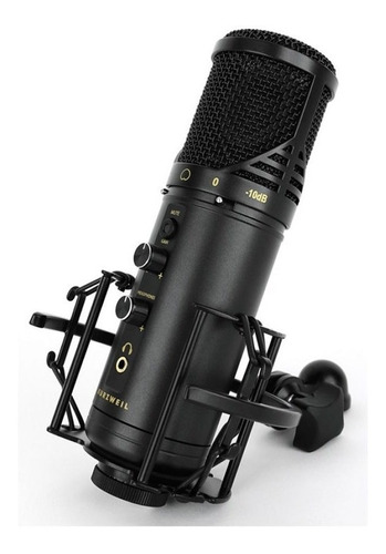 Microfono Condenser Usb Pc Radio - Kurzweil Km1 Color Negro