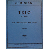 Partitura 3 Violinos E Piano Trio In C Minor - Geminiani