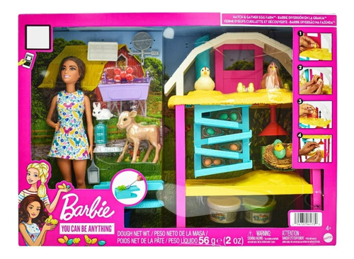 Muñeca Barbie Y Su Granja Con Accesorios Hgy88 Mattel