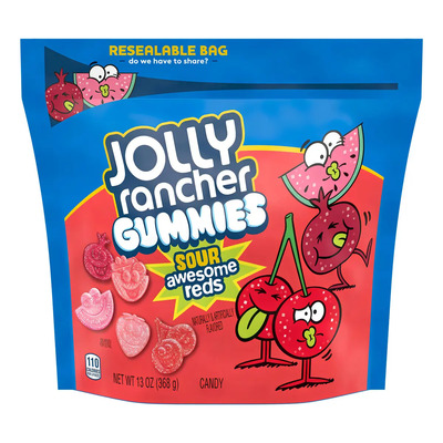 Gomitas Jolly Rancher Sour Awesome Reds 368g Sabores Frutales Ácidos | Envío gratis