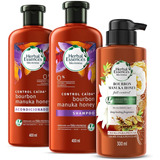  Shampoo + Acondicionador + Crema Herbal Essences Bourbon Manuka