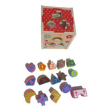 Cubo Didáctico Tipo Montessori Encajar Figuras Y Números
