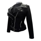 Chaqueta Para Mujer Tipo Chamarra En Cuerotex 30% Off