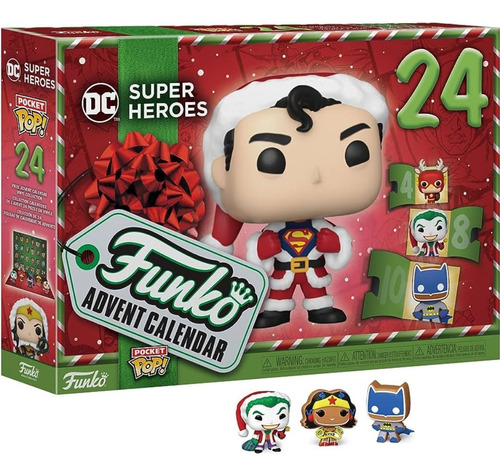 Funko Pop Calendario Adviento Dc Super Heroes 24 Piezas