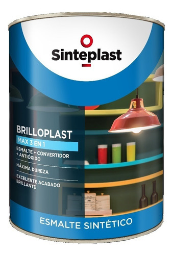 Esmalte Sintético Blanco Brillante Brilloplast 1/2lt- Imagen