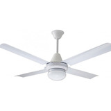 Ventilador De Techo Exahome 607 Blanco Con 4 Palas De  Metal, 120 cm De Diámetro 220 v