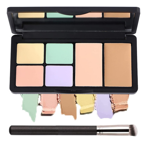 Paleta De Corrector De 6 Colores, Paleta De Contorno De Crem