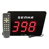 Painel De Senha Led Aleatória Com Controle Sem Fio