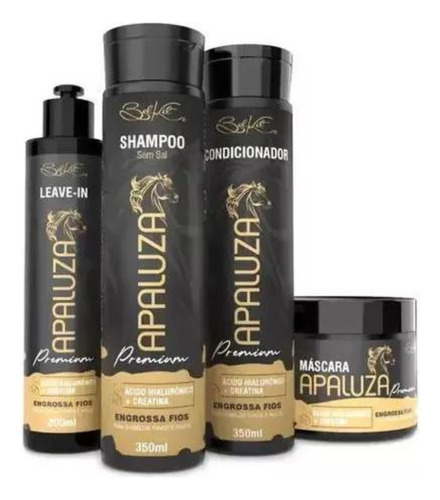 Kit Shampoocapilar Engrossa Fios Apaluza 4 Itens