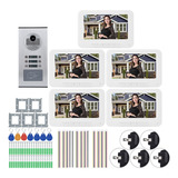 Monitor Doorbell Para 5 Apartamentos, 7 Pulgadas, 1000 Tvl,