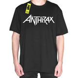 Remera Anthrax - Banda Estadounidense - 100% Algodón Unisex