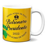 Caneca Bolsonaro Presidente 2022 - Fechado Com Bolsonaro 