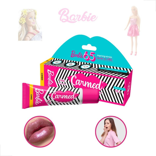 Protetor Labial Hidratante Gloss Carmed Barbie Pink Rosa 10g
