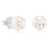 Tous Pendientes Bear De Plata 925 Con Perlas Cultivadas De .