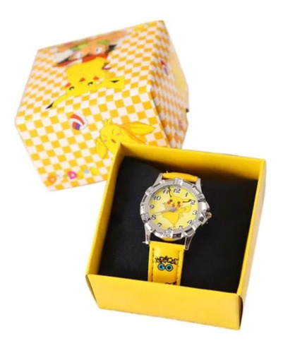 Reloj Pikachu, Pokemon Niño Incluye Caja De Regalo