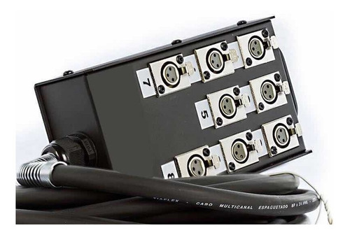 Medusa Com Multicabo 8 Vias Conectores Xlr - 3 Metros