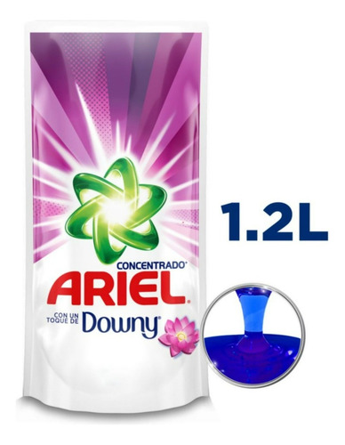 Recarga Detergente Líquido Concentrado Ariel Downy 1,2 L