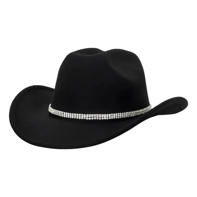 Sombrero Vaquero Texano Tejanas Unisex Niño Adulto Negro Negro M