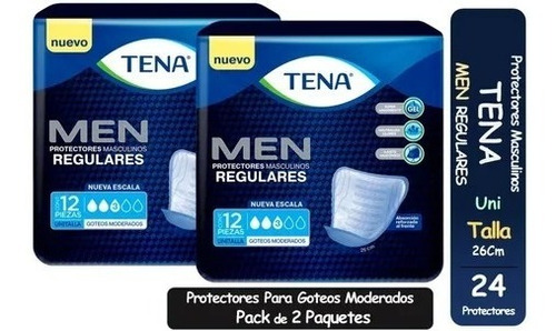 Pack De 2 Paquetes Tena For Men Protectores Masculinos