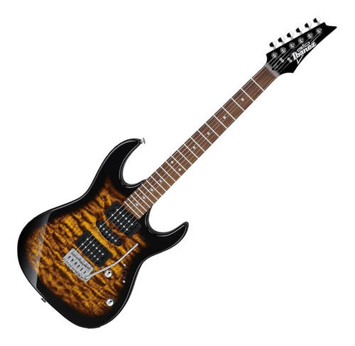 Guitarra Ibanez Stratocaster Grx70qa Sunburst Brilhante