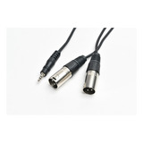 Cable Profesional Mini Plug A 2 Canon Xlr Pro Audio 3,6 Mts