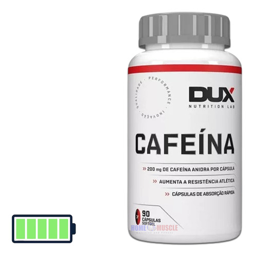 Cafeína 200mg 90 Cápsulas - Dux Nutrition