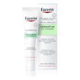 Sérum Crema Facial De Acción Intensiva Noche Eucerin Dermopure Oil Control Para Piel Grasa De 40ml 12+ Años