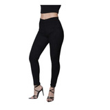 Pantalón Leggins Gamuza Vestir Moda Casual Mujer Tiro Alto