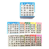 Cartones De Juego De Papel Bingo - 1 Tarjeta - 10 Hojas - 10