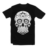 Camiseta/camisa Caveira Mexicana -colorida /caveira 4