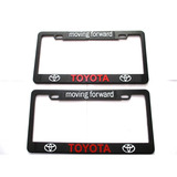 Portaplacas Toyota Yaris Corolla Prius Aygo Rojo 2 Piezas