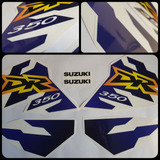 Juego De Calcos Graficas Para Suzuki Dr350 Violeta 97 98