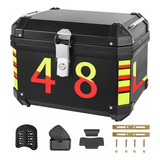 Caja Moto Top Case Abs Baul Trasero 48 L Con Respaldo