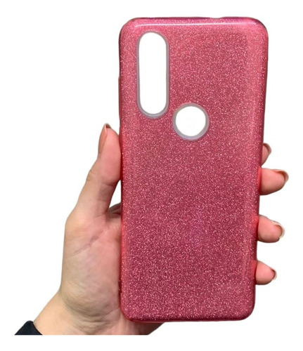 Capa Para Moto G8 Plus Xt2019 C/ Suport Brilho + P Vidro 3d