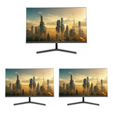 Paquete De 3 Monitores Yeyian De 24  Full Hd 100hz 4ms Hdmi